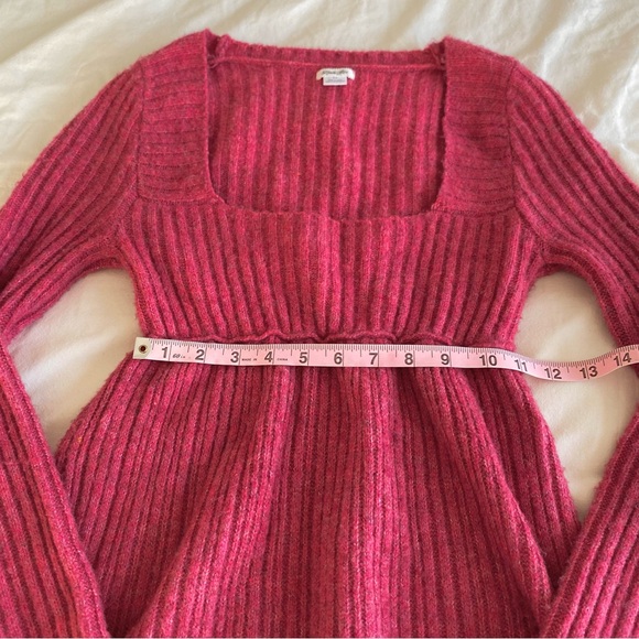 Kimchi Berry Hannah Lace Trim Babydoll Sweater - Picture 4 of 11